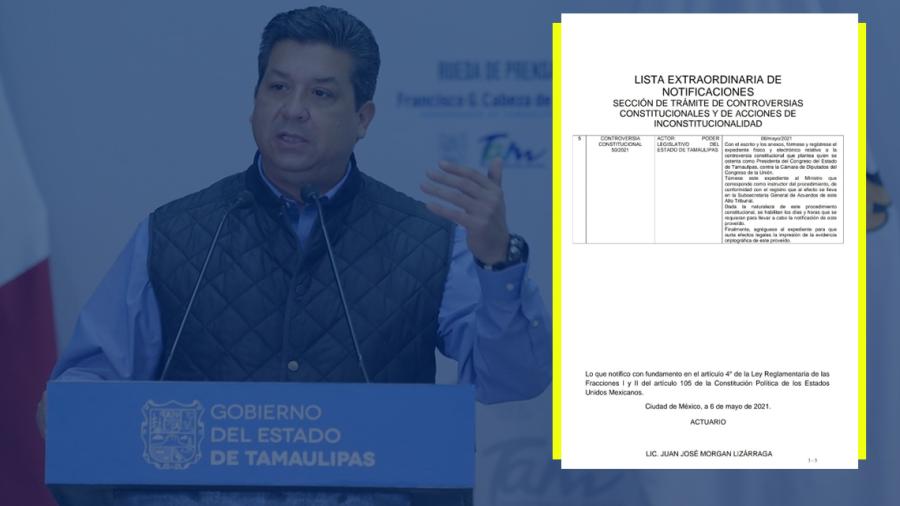 SCJN acepta controversia constitucional del Congreso de Tamaulipas sobre desafuero del gobernador 