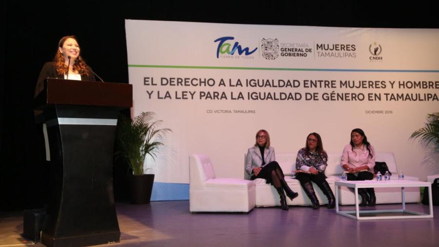Igualdad entre hombres y mujeres, en la agenda tamaulipeca