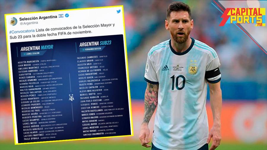 Messi regresa a las convocatorias con la Albiceleste