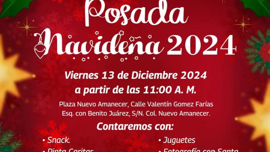 Invita Alcalde Carlos Peña Ortiz a posada Navideña en la colonia Nuevo Amanecer