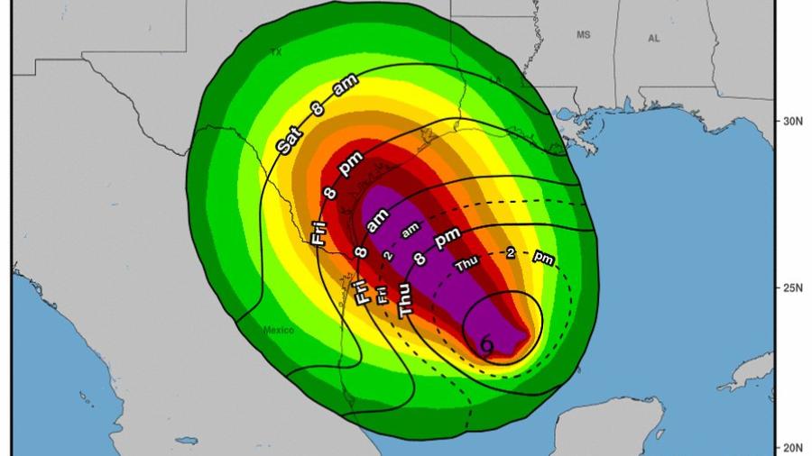 'Harvey' se dirige a Texas y podría convertirse en huracán