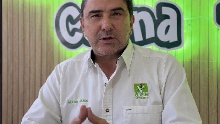 Manuel Muñoz Cano anuncia que buscará reelegirse como dirigente del Partido Verde en Tamaulipas