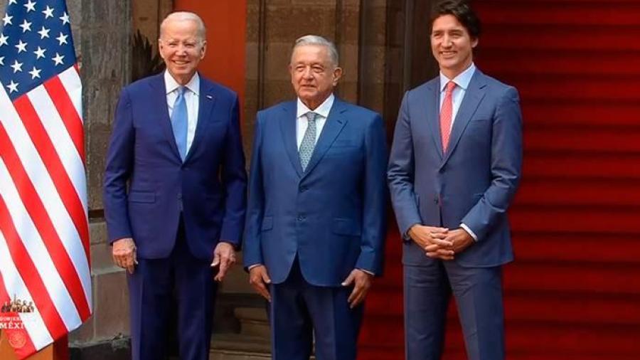 Joe Biden, Justin Trudeau y López Obrador arrancan cumbre trilateral 