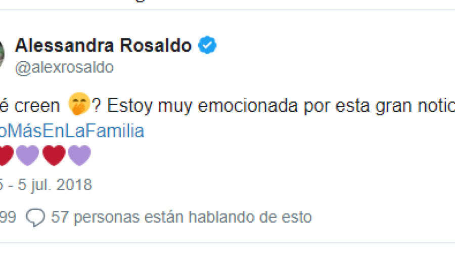 Alessandra Rosaldo levanta sospechas de nuevo embarazo