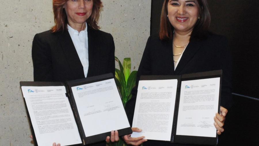 Firman convenio de coordinación, en beneficio de mujeres tamaulipecas