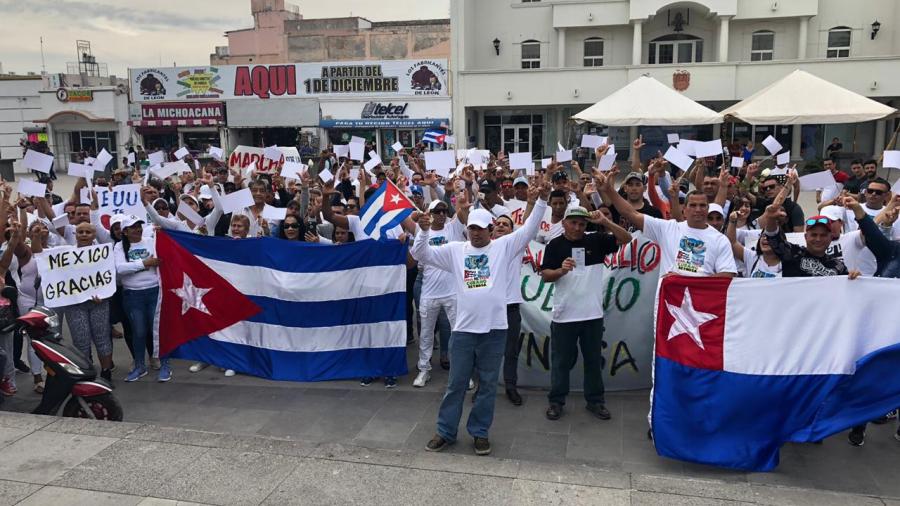 Migrantes Cubanos realizan 'Marcha por la Paz'