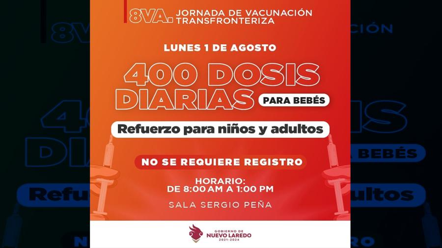 Inicia 8a Jornada de Vacunación Transfronteriza
