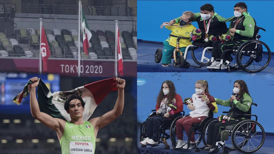 Tienen mexicanos jornada fantástica en los Juegos Paralímpicos de Tokio al sumar 2 oros y 2 bronce