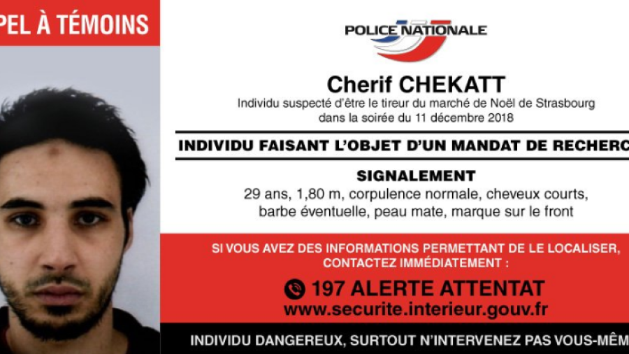 Revelan identidad del autor del tiroteo en Estrasburgo