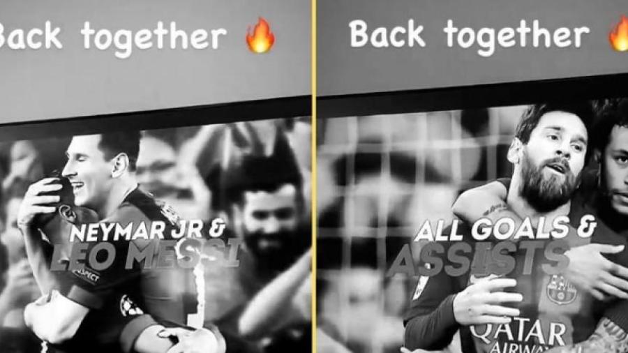 Neymar da la bienvenida a Messi en el PSG