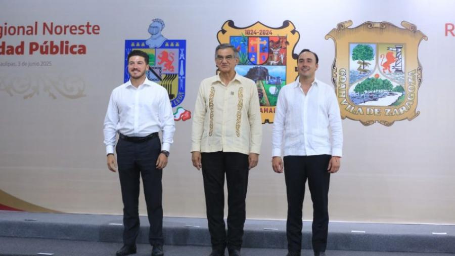 Acuerdan Tamaulipas, Nuevo León y Coahuila reforzar seguridad fronteriza e interestatal