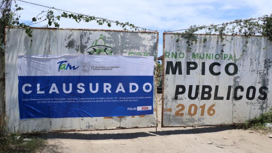 Clausuran tiradero clandestino a cielo abierto en Tampico