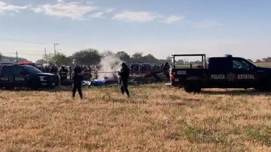 Se desploma helicóptero de la SSP de Aguascalientes; Confirman muerte del titular y 4 personas más 