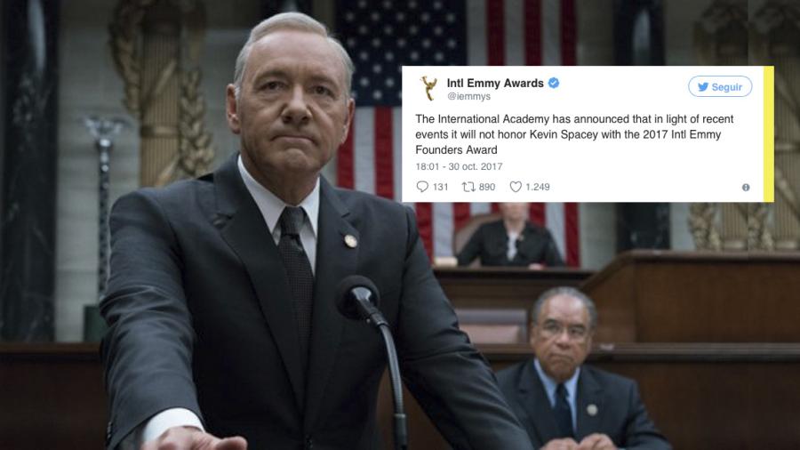 Cancelan premio para Kevin Spacey