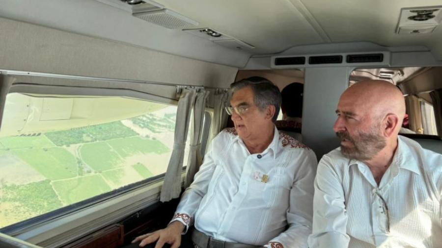 Américo Villarreal supervisa creciente del río Pánuco; Tamaulipas, en alerta preventiva