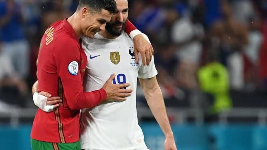 Dobletes de Benzema y CR7 en empate de Portugal-Francia