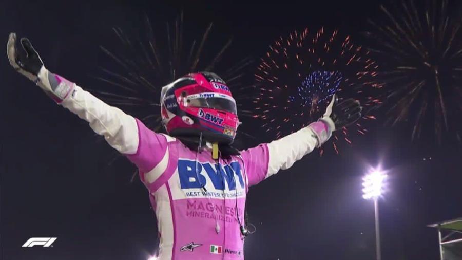 ¡Y retumbe en su centros la tierra! ¡Checo Pérez gana su primer GP!