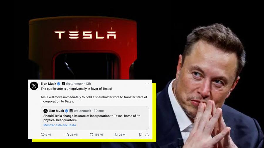 Elon Musk buscará trasladar sede de Tesla a Texas
