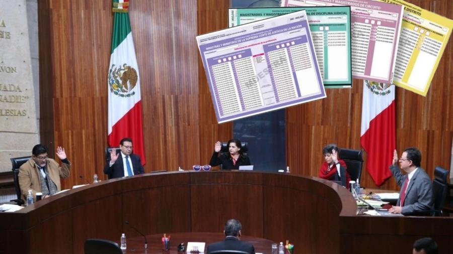 TEPJF aprueba diseños de boletas para la elección judicial