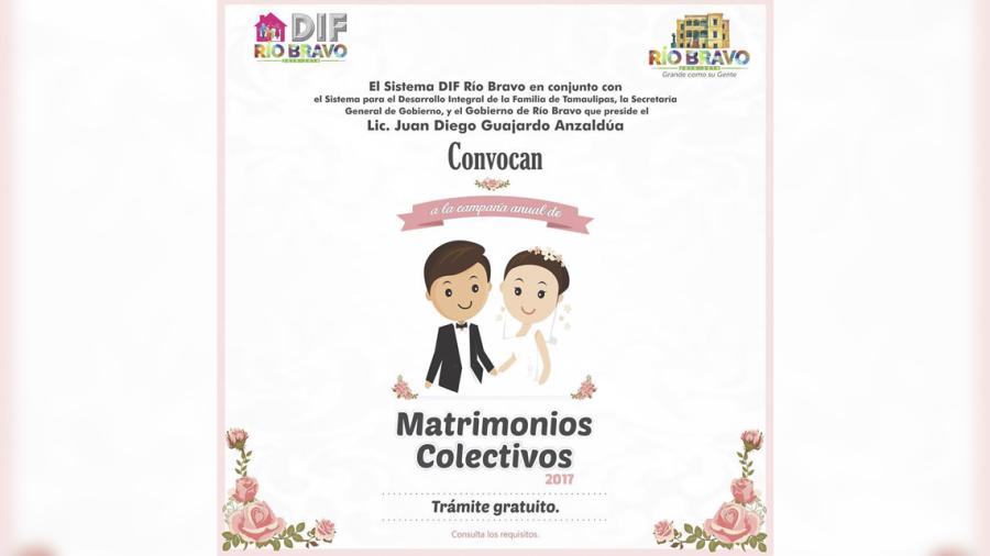 Convocan a “Campaña Anual de Matrimonios Colectivos”