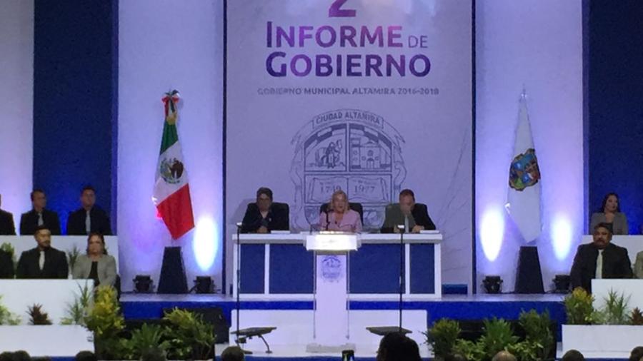 En Altamira se destacan hechos y logros al rendirse el segundo informe de gobierno.