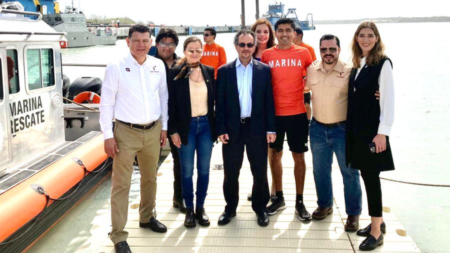 Embajador de Reino Unido en México  visita Puerto del Norte en Matamoros        