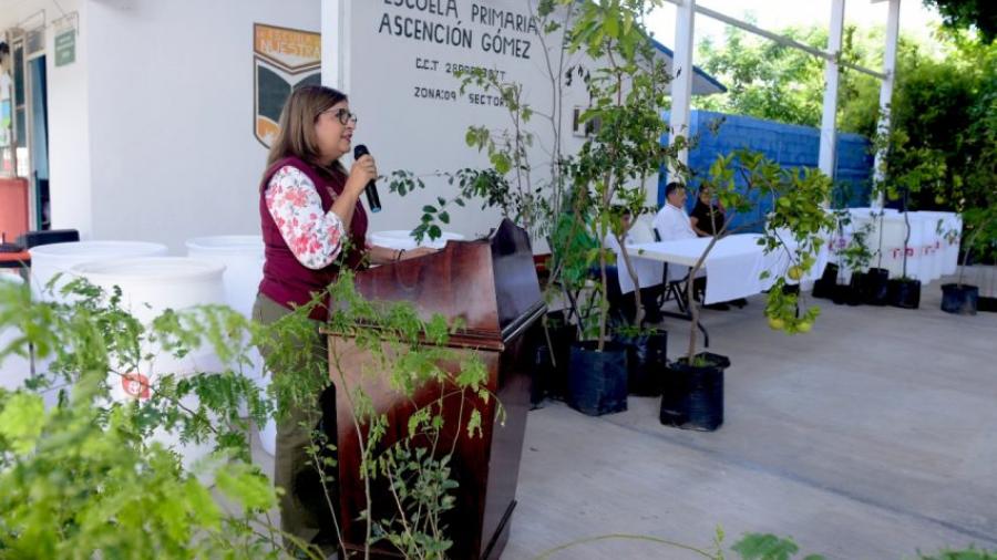 Transforma SEDUMA espacios escolares como parte de la Agenda Ambiental