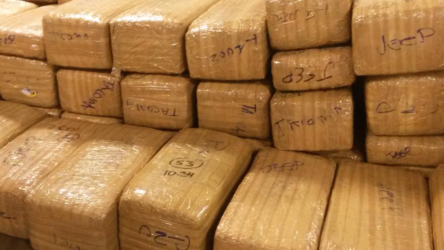Aseguran SSP 286 kg de marihuana
