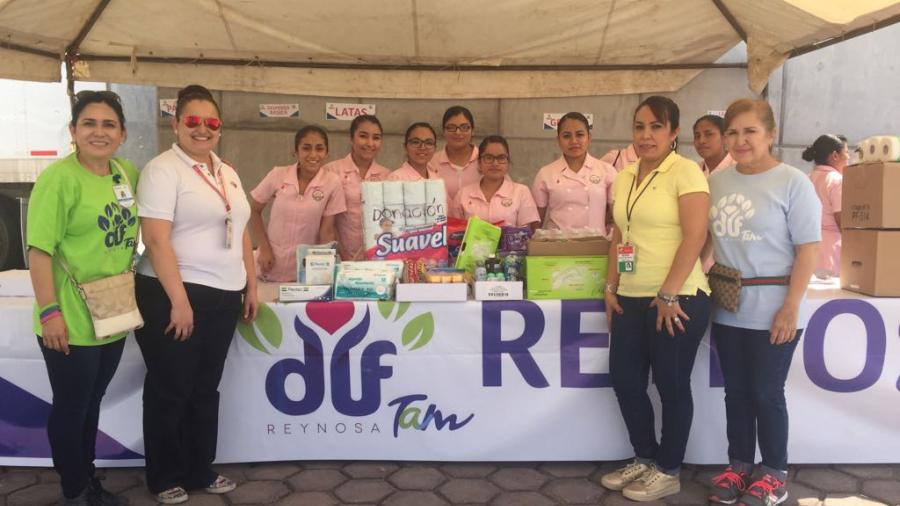 DIF Reynosa invita a ciudadania a seguir donando para damnificados por sismo 