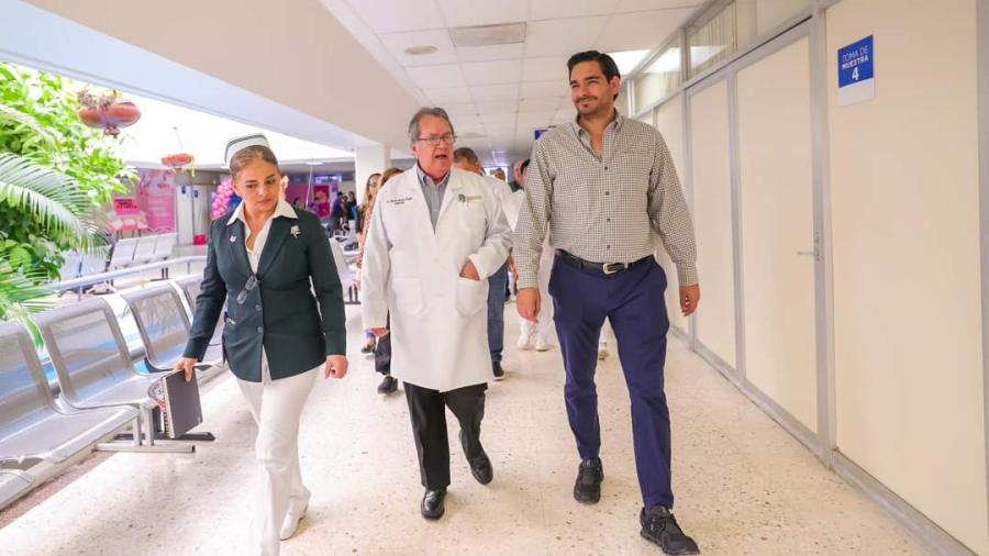Inauguraron el Alcalde Carlos Peña Ortiz y Doctor Nestor García Prugue obras en Hospital General Reynosa 