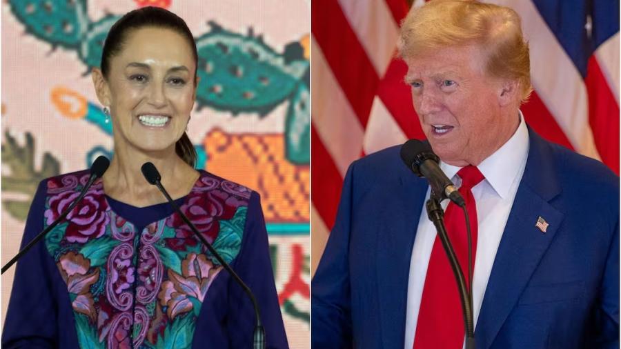 Claudia Sheinbaum felicita a Trump por su triunfo en las elecciones 