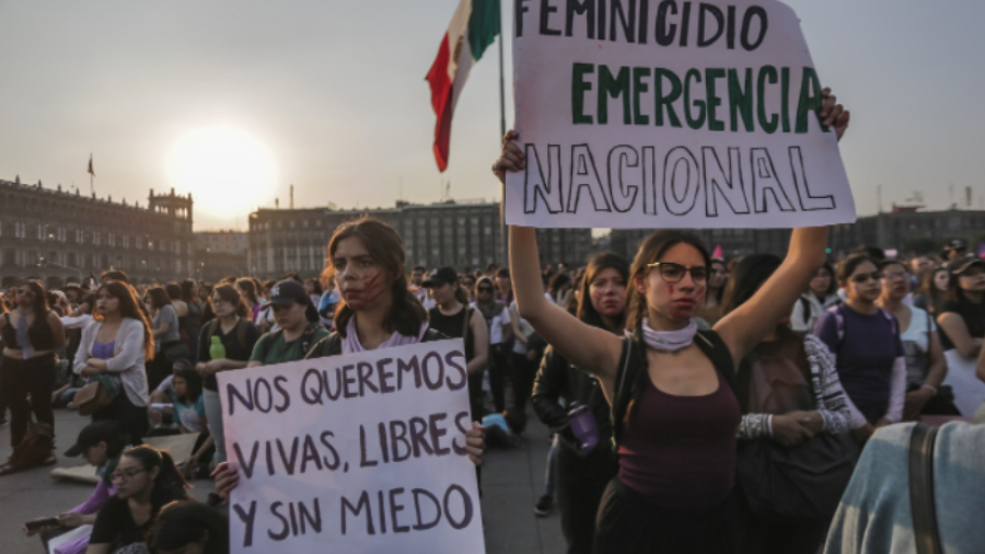 Protestan por el feminicidio de Debanhi y la desatada violencia en contra de las mujeres en México 