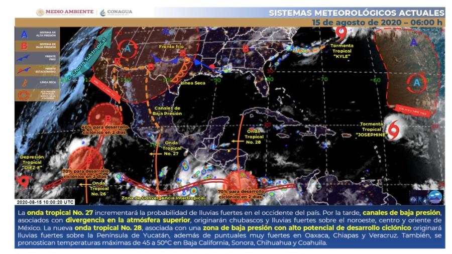 Este sábado se esperan lluvias en el centro, sur y occidente del país