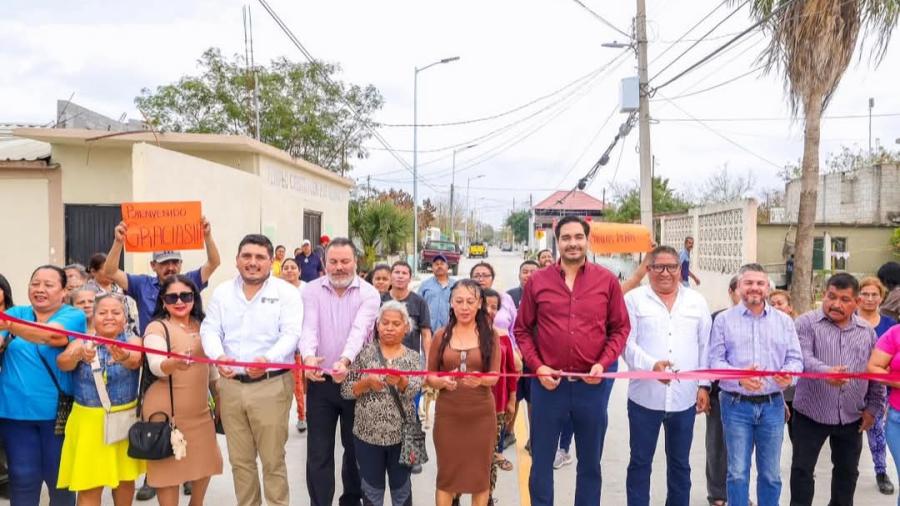 Entregó Carlos Peña Ortiz pavimentación del Imparable Programa de Obras en Reynosa