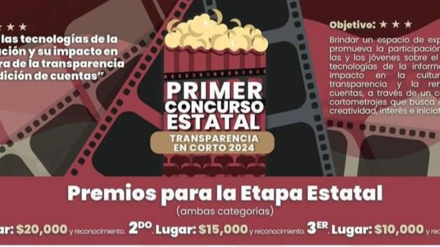 Por cerrar convocatoria “Transparencia en Corto 2024”