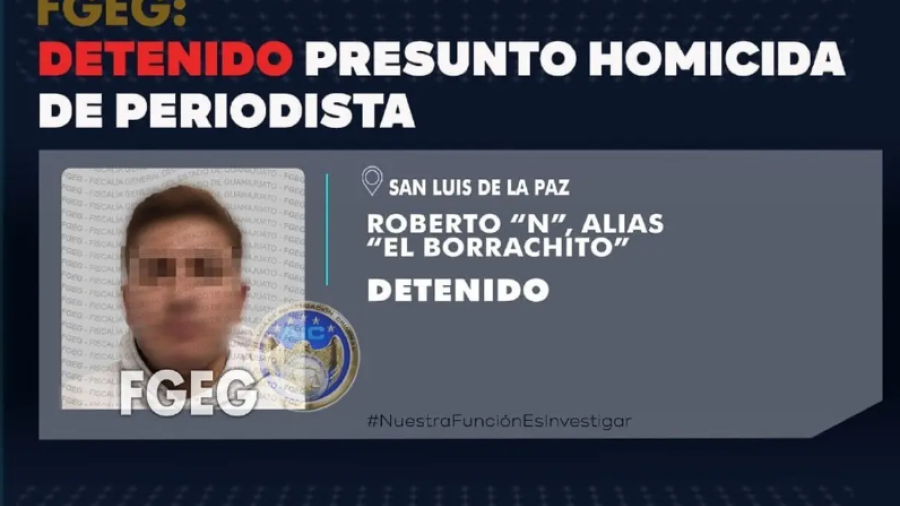 Detienen a presunto asesino del periodista Ernesto Méndez