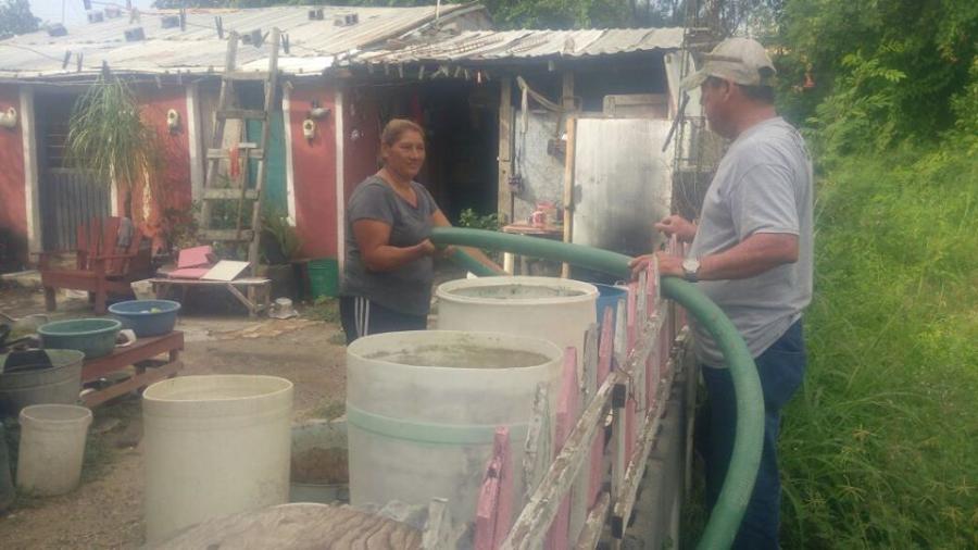 Continúa COMAPA con la entrega de agua potable en pipas