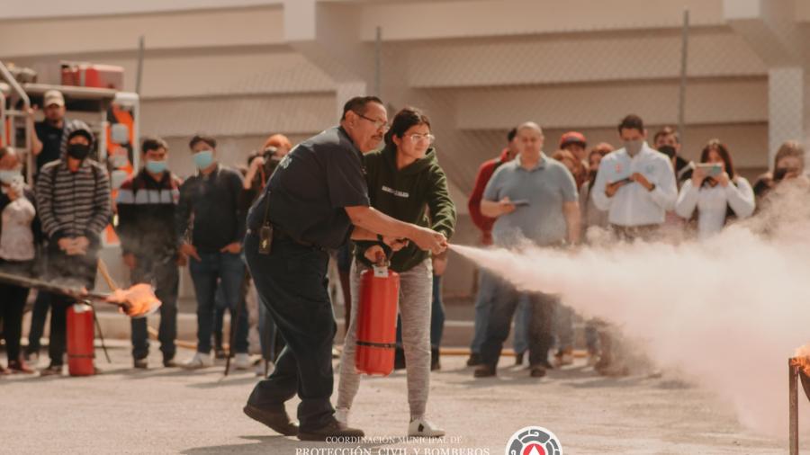 Impartió PCyB de Reynosa taller sobre combate de incendios
