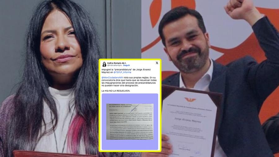 La Senadora Indira Kempis impugna la precandidatura de Álvarez Máynez