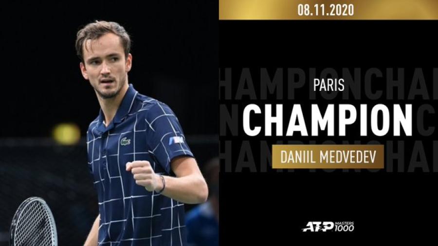 Conquista Medvedev el Masters 1000 de París 