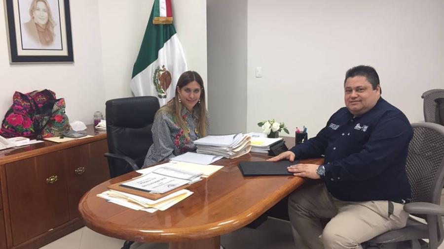 Maki Ortiz se reúne con representante del gobernador de Tamaulipas