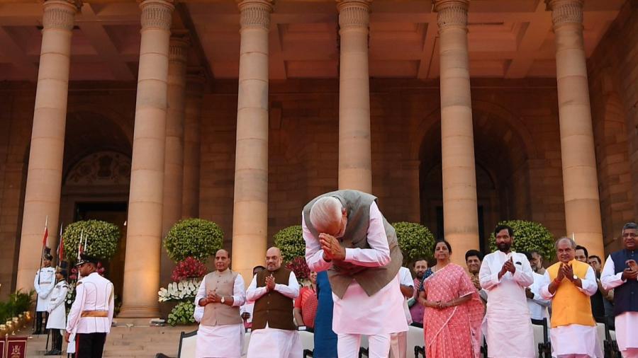 Narendra Modi jura como primer ministro para un segundo mandato en la India