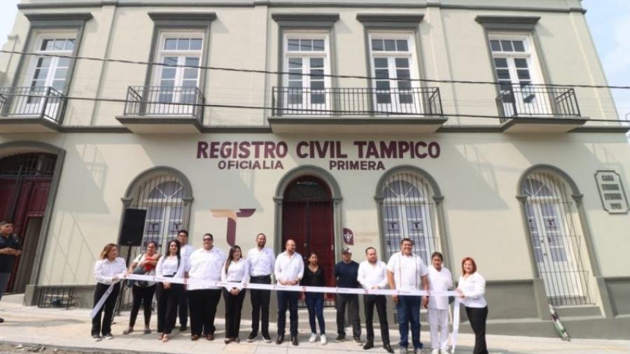 Inauguran nuevas oficinas de la Oficialía Primera del Registro Civil en Tampico