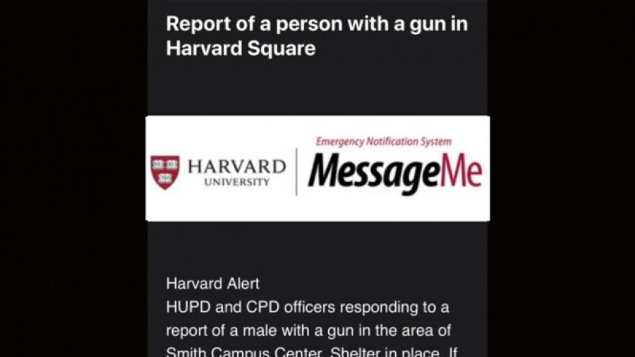 Detienen a hombre armado en la universidad de Harvard