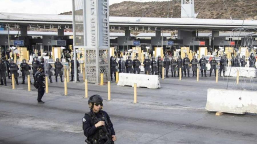 Cierran Garita de San Ysidro-Tijuana
