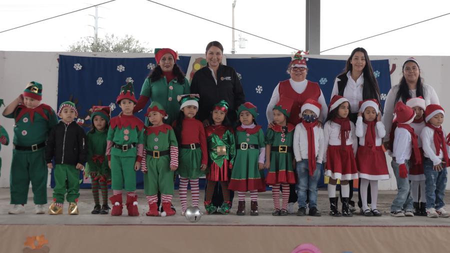 Fomenta DIF Reynosa el espíritu navideño con villancicos en CAIC Campestre