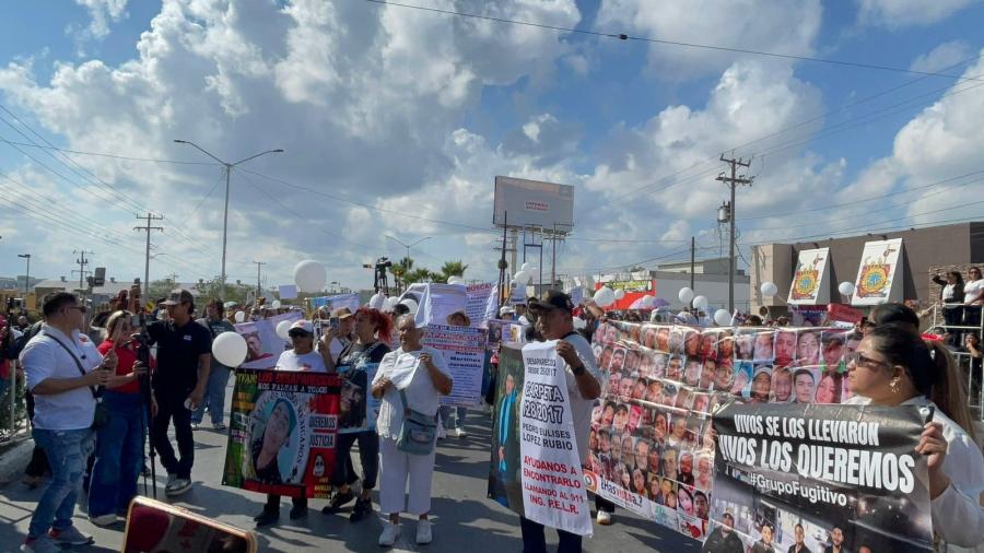 Buscadores marchan por la crisis de desapariciones: 150 casos este año