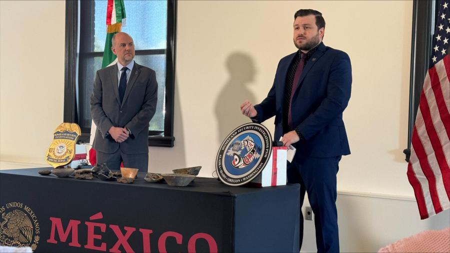 México recupera 35 piezas arqueológicas localizadas en EU