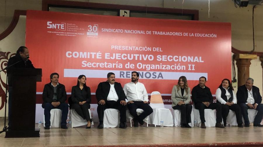 Se reúne nuevo dirigente del SNTE con maestros de Reynosa 