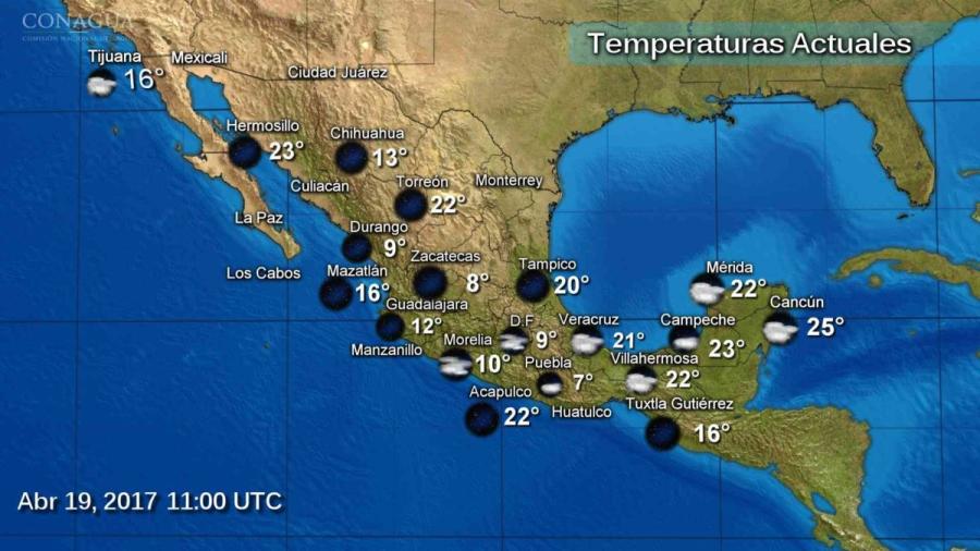 Las lluvias continuarán hoy en gran parte del país